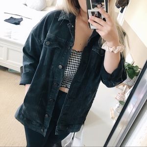 Free People Black Denim Jacket